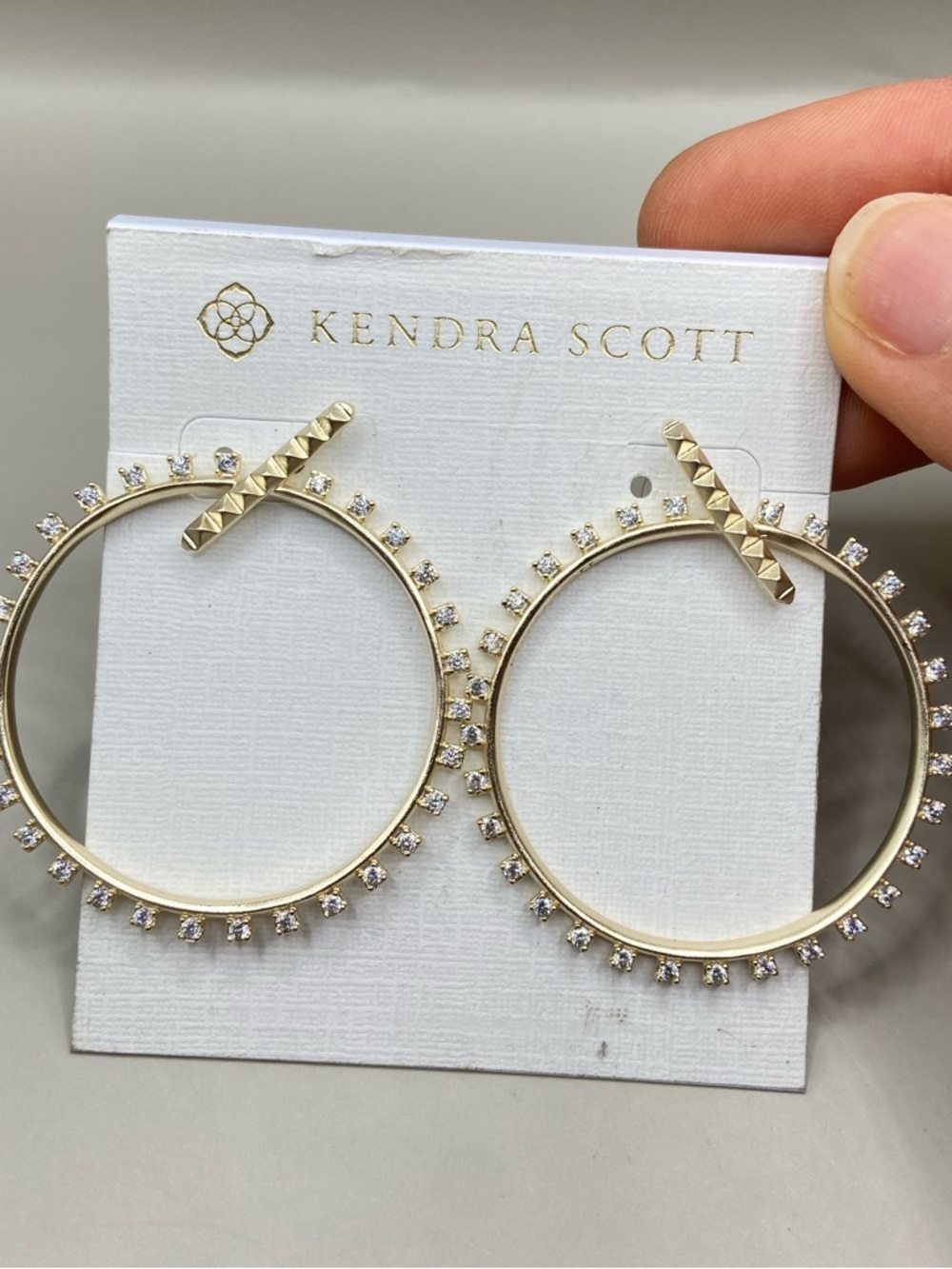 Kendra Scott Charlie Crystal Circle Post Earrings
